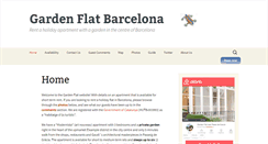 Desktop Screenshot of gardenflatbarcelona.com