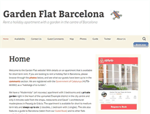 Tablet Screenshot of gardenflatbarcelona.com